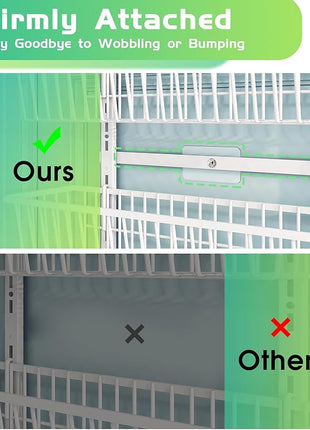 12 Inch Wide Narrow Over The Door Pantry Organizer, Pantry Organization and Storage, 6-Tier Metal Hanging Deep Basket Wall Spice Rack Seasoning Shelves, Home & Kitchen Essentials, White