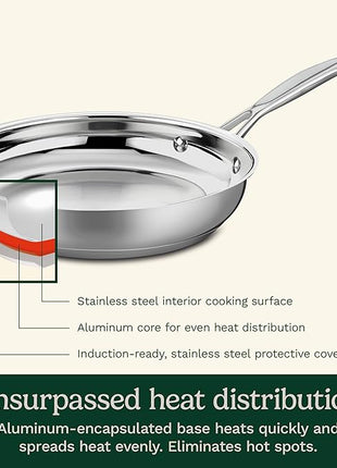 Cuisinart 7-Piece Cookware Set, Chef's Classic Stainless Steel Collection, 77-7P1