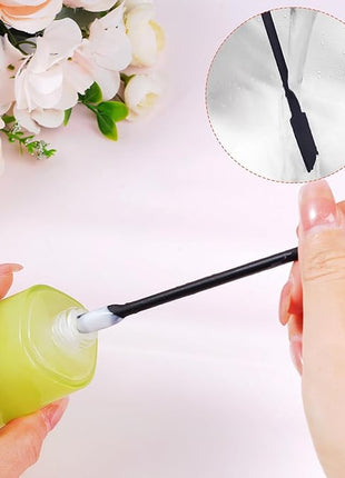 4pcs Mini Silicone Spatula Set, 3 Size Makeup Spatula Small Rubber Spatula for Thin Jar Skinny Openings Bottles, Tiny Scraper for Kitchen and Cosmetic, Multipurpose Scraping Mixing Tools (Black)