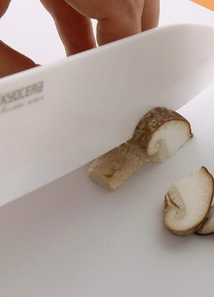 Kyocera 3Piece Advanced ceramic Revolution Series Knife Set, White, Blade Sizes: 5.5", 4.5", 3"