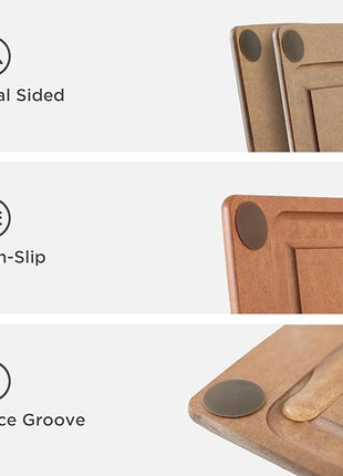 Epicurean All-in-One 11.5" × 9" Cutting Board in Nutmeg