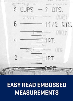 Anchor Hocking Batter Bowl, 2 Quart Glass Mixing Bowl with Red Lid