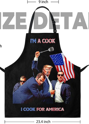 Funny Men Cooking Grilling Aprons Belly BBQ Funny Gag Gifts for Christmas, White Elephant Gift Exchange (Black, One Size)