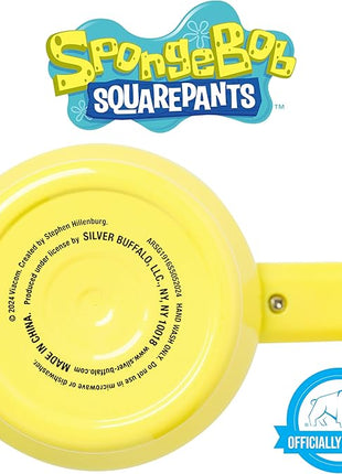 Silver Buffalo SpongeBob SquarePants Stainless Steel Tumbler with Handle, Fits in Standard Cup Holder, 40 Ounces (Pack of 12)