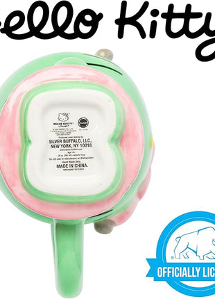 Silver Buffalo Sanrio Hello Kitty Halloween Frankenkitty Pink Dress Ceramic 3D Sculpted Mug, 20 Ounces