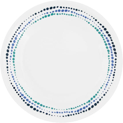 Corelle Ocean Blues Chip and Break Resistant Dinner Set for 4 Person, Blue, 12-Piece