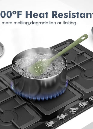 5 Pieces Silicone Spatula Set, Food Grade Rubber Spatula, Upgrade Strong Handle with Ergonomic Grip, Heat Resistant Up to 600°F for Nonstick Cookware, Cooking Candy Series