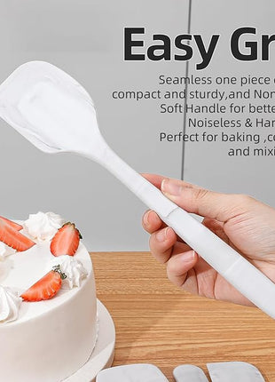 Food Grade Silicone Rubber Spatula Set for Baking,Cooking.High Heat Resistant Non Stick,Dishwasher Safe,Stainless Steel Core Handle,BPA-Free,Marbling set of 4