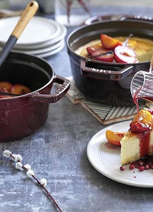 Staub Cast Iron 2.75-qt Round Cocotte - Grenadine, Made in France