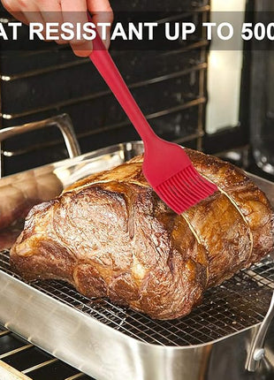 Rubber Spatula Silicone Spatulas Heat Resistant with Stainless Steel Core Spatulas for Cooking Baking Nonstick Kitchen Spatula Utensils Red Spatula Set of 4