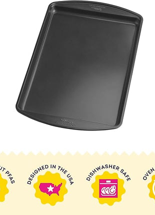 Wilton Gold Premium Non-Stick Warp-Resistant Bakeware, Made without PFAs, Medium Cookie Sheet, 15.25 x 10.25 in, Packaging May Vary