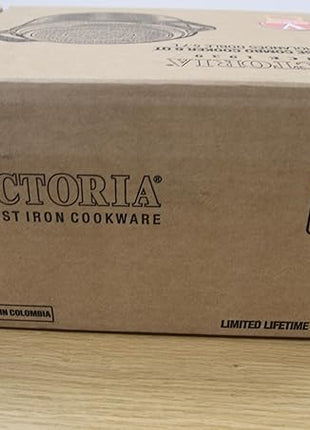 Victoria 6-Quart Cast Iron Combo Cooker, Combination Dutch Oven and Skillet, Made in Colombia, 2-Piece Set