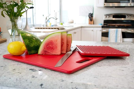 Architec Original Gripper Barboard, 5" by 7", Yellow, Patented Non-Slip Technology and Dishwasher Safe Cutting Board