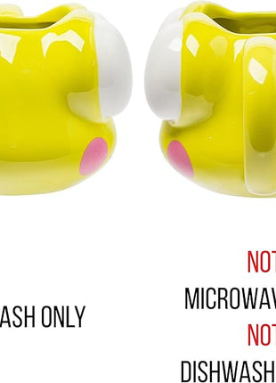 Silver Buffalo Sanrio Hello Kitty and Friends Keroppi Ceramic 3D Sculpted Mug, 20 Ounces