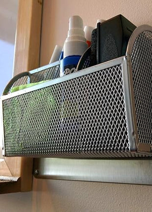 Gneiss Spice Stainless Finish Wall Plate Base for Magnetic Spice Jars, Small 6x8 Inches (Jars Not Included)