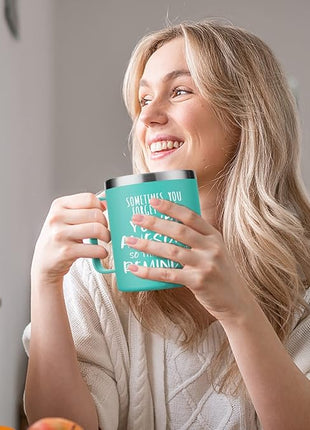 NOWWISH Gifts for Her, Sometimes You Forget You're Awesome Coffee Mug, Inspirational Gifts, Thank You Appreciation Gifts for Coworker, Teacher, Mom, Wife, Sister - Green