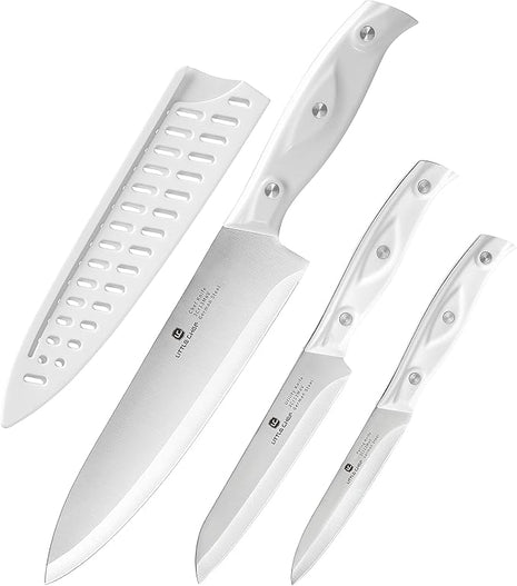 3PCS Chef Knife, Ultra Sharp Kitchen Knife, High Carbon Stainless Steel Chef knife set