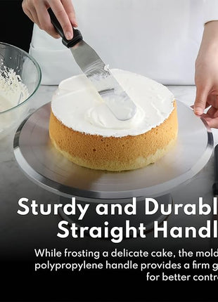 New Star Foodservice 38163 Straight Icing Spatula, 8-Inch Blade, 13-Inch Overall, Silver