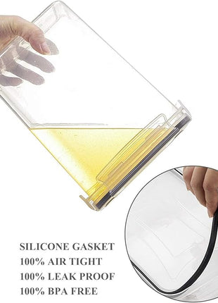 Wildone Airtight Food Storage Containers with Lids, 14PC Plastic Kitchen Storage Containers for Pantry Organization and Storage, Cereal, Flour and Sugar Containers, Include 20 Labels & Pen