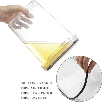 Wildone Airtight Food Storage Containers with Lids, 14PC Plastic Kitchen Storage Containers for Pantry Organization and Storage, Cereal, Flour and Sugar Containers, Include 20 Labels & Pen