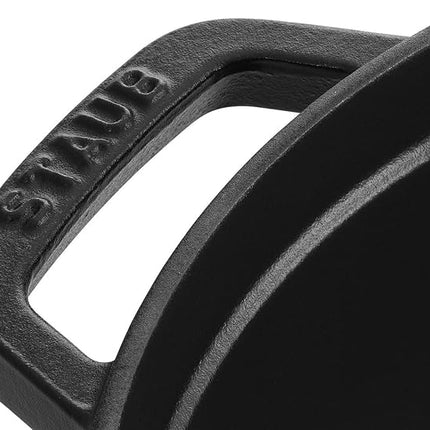 staub La Cocotte Round 40509-480 Pico Cocotte Round Black 6.3 inches (16 cm) Small, Both Handed Casting, Enameled Pot, Induction Compatible, Japanese Authentic Product