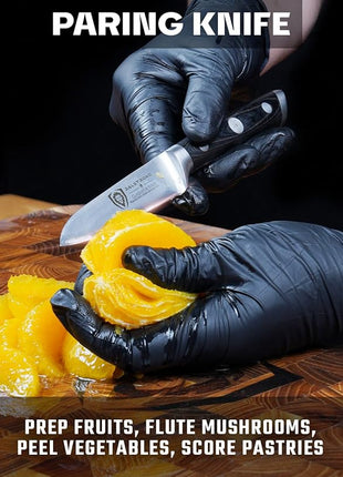 Dalstrong 3pc Knife Set - Gladiator Series Elite - Chef Essentials - Chef Knife, Santoku Knife, Paring Knife - G10 Handle - High Carbon German Steel - w/Sheaths - NSF Certified