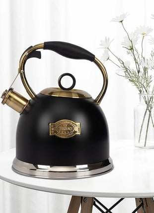 Tea Kettle -3.0 Quart Tea Kettles Stovetop Whistling Teapot Stainless Steel Tea Pots for Stove Top Whistle Tea Pot