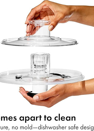 OXO Good Grips Glass Salad Spinner - Large 6.22-Qt Lettuce & Fruit Washer, Borosilicate Glass Bowl, BPA-Free, Easy Pump