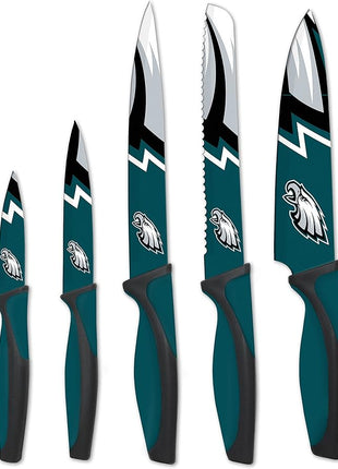 The Sports Vault NFL Philadelphia Eagles 5-Piece Kitchen Knife Set