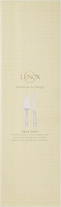 Lenox 812615 True Love Cake Knife & Server, Metallic