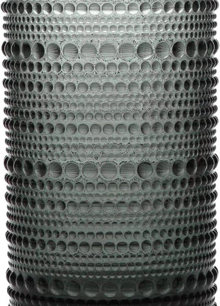 Fortessa Jupiter Beaded Hobnail Glass, 13 Ounce Iced Beverage (Set of 6), Storm