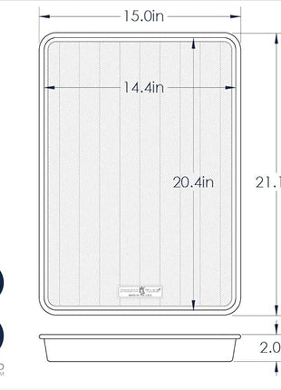 Nordic Ware Prism 21x15 inch Extra Large Baking Pan, XL Capacity, Textured Natural Aluminum For Roasting Baking Broiling