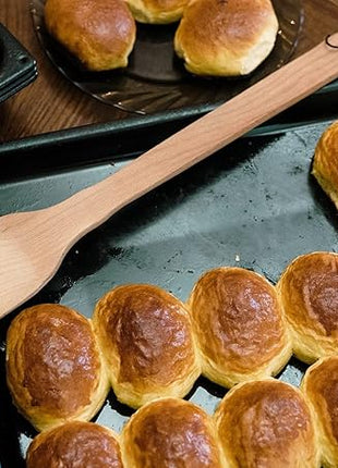 ECOSALL Large Wooden Spoon - 18-inch Heavy Duty Cajun Stir Paddle for Cooking in Big Pots & Wall Décor - Big Spoon For Brewing, Grill, Mixing, Stirring - Solid Natural Hard Wood Long Spatula.