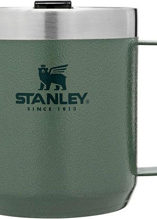 Stanley Classic Legendary Vacuum Insulated Tumbler-Stainless Steel Camp Mug, 1 Count (Pack of 1), Hammertone Green,354 milliliters