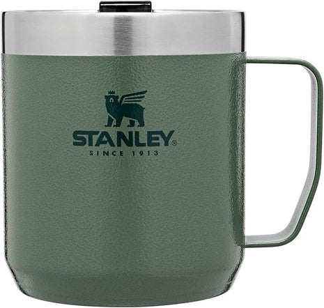 Stanley Classic Legendary Vacuum Insulated Tumbler-Stainless Steel Camp Mug, 1 Count (Pack of 1), Hammertone Green,354 milliliters