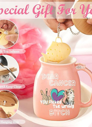 Gifts for People with Cancer Funny Mug Care Gift For Woman Get Well Gift for Women After Surgery Breast Cancers Gifts for Woman Thinking of You Presents for Womens Feel Better Present