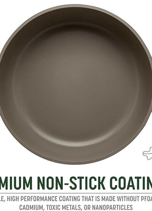 Goodful All-in-One Pan, Multilayer Nonstick, High-Performance Cast Construction, Multipurpose Design Replaces Multiple Pots and Pans, Dishwasher Safe Cookware, 11-Inch, 4.4-Quart Capacity, Blue Mist