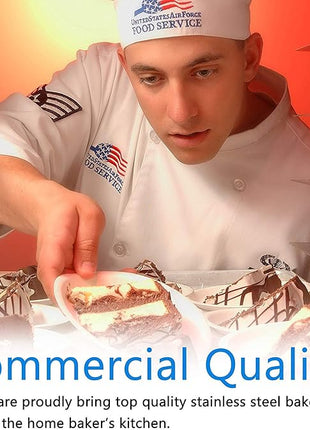 Baking Sheets 5 Pieces, Bastwe Cookie Sheets Set of 5 Stainless Steel Baking Pans Toaster Oven Tray Pans, Rectangle Size 12 × 9 × 1 inch, Rustproof & Healthy & Easy Clean & Dishwasher Safe