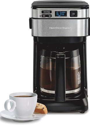 Hamilton Beach 12 Cup Programmable Coffee Maker, FrontFill Drip Coffee Maker