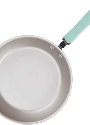Rachael Ray Create Delicious Nonstick Cookware Pots and Pans Set, 13 Piece, Light Blue Shimmer