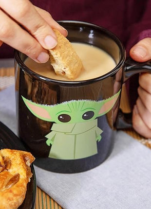 Silver Buffalo Star Wars The Mandalorian The Child Stands Ceramic Coffee Mug, 20-Ounces