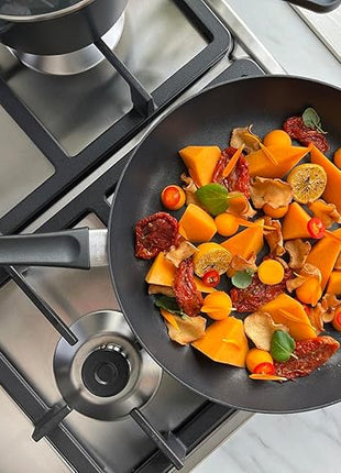 Scanpan Classic 10 Piece Cookware Set – Compatible with Gas and Electric Stovetops, Metal Utensil Safe, Oven Safe to 500°F, Dishwasher Safe, Black