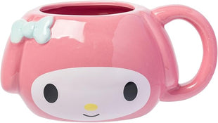 Silver Buffalo Sanrio Hello Kitty and Friends My Melody Ceramic 3D Sculpted Mug, 20 Ounces