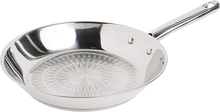 T-fal Performa Stainless Steel Sauté Pan 10.5 Inch Oven Broiler Safe 500F Cookware, Pots and Pans, Dishwasher Safe Silver