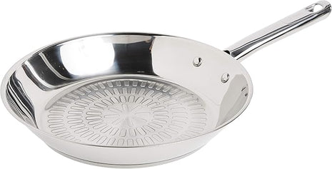 T-fal Performa Stainless Steel Sauté Pan 10.5 Inch Oven Broiler Safe 500F Cookware, Pots and Pans, Dishwasher Safe Silver