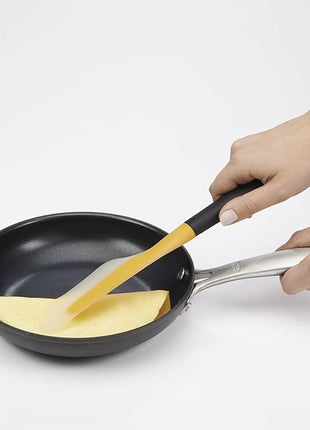 OXO Good Grips Small Flip and Fold Silicone Omelet Turner, Yellow/Black (Pack of 2)