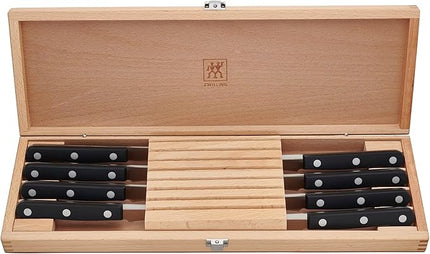 ZWILLING TWIN Gourmet Classic 8-pc Steak Knife Set with Wood Case