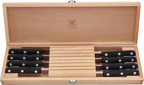 ZWILLING TWIN Gourmet Classic 8-pc Steak Knife Set with Wood Case