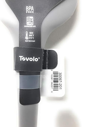 Tovolo Flex-Core All Silicone Spatula, Tapered Silicone Edge for Scraping, Ergonomic Handle, Heat-Resistant Rubber Spatula, BPA-Free & Dishwasher Safe Baking Tool & Kitchen Utensil