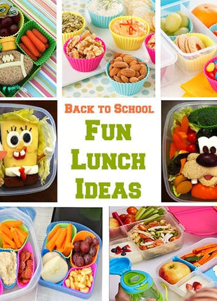 36 Pack Silicone Cupcake Liners Muffin Baking Cups Liners Reusable Non-Stick Cake Molds Sets Lunch Bento Box Dividers Accessories